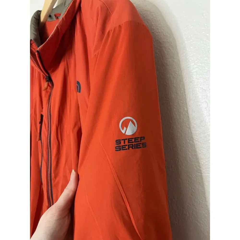 The North Face Softshell Orange Steep Series Jacket Men's Size XL Outdoor
